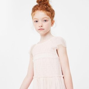 Tulle panel dress